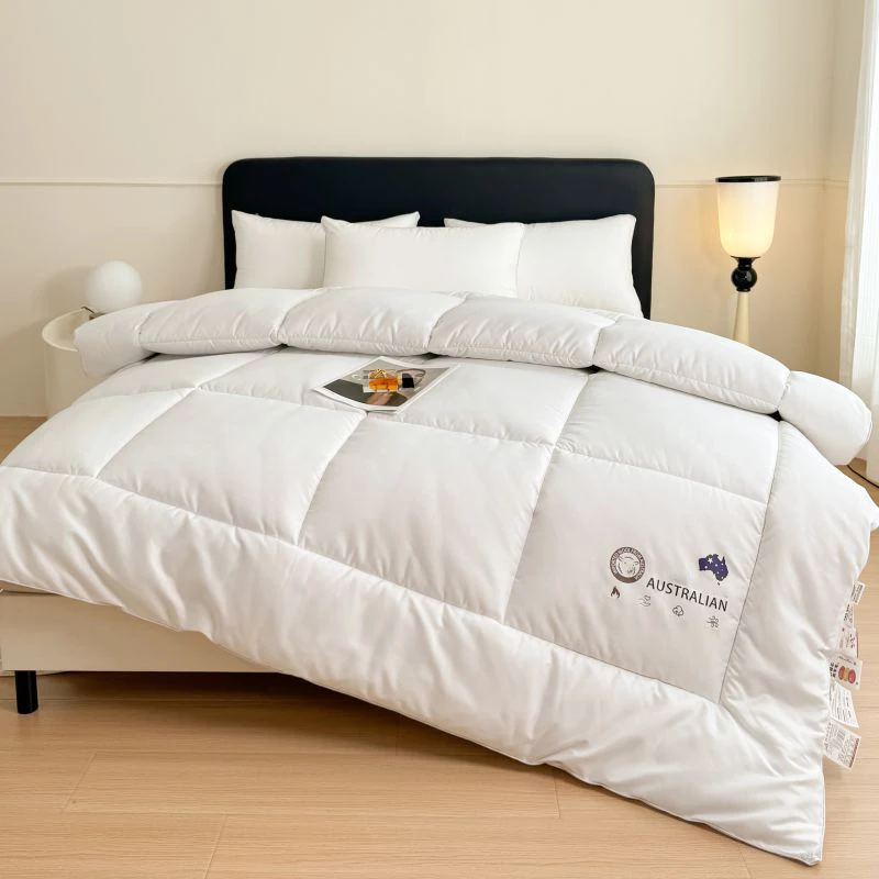 New Zealand wool quilt, thick heating blanket, ultra-fine wool four season quilt core, household double and single bedding - Image 3