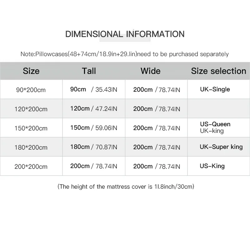 Single piece cotton bed sheet, single double bed cushion cover dustproof and breathable, mattress cover suitable for all seasons - Image 6