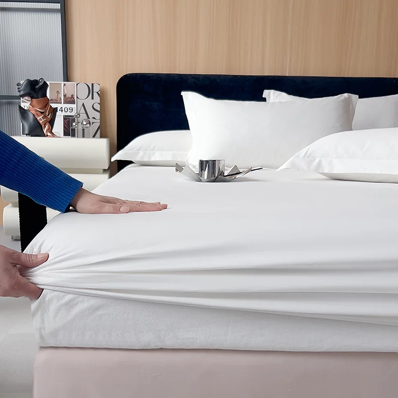 Single piece cotton bed sheet, single double bed cushion cover dustproof and breathable, mattress cover suitable for all seasons - Image 4