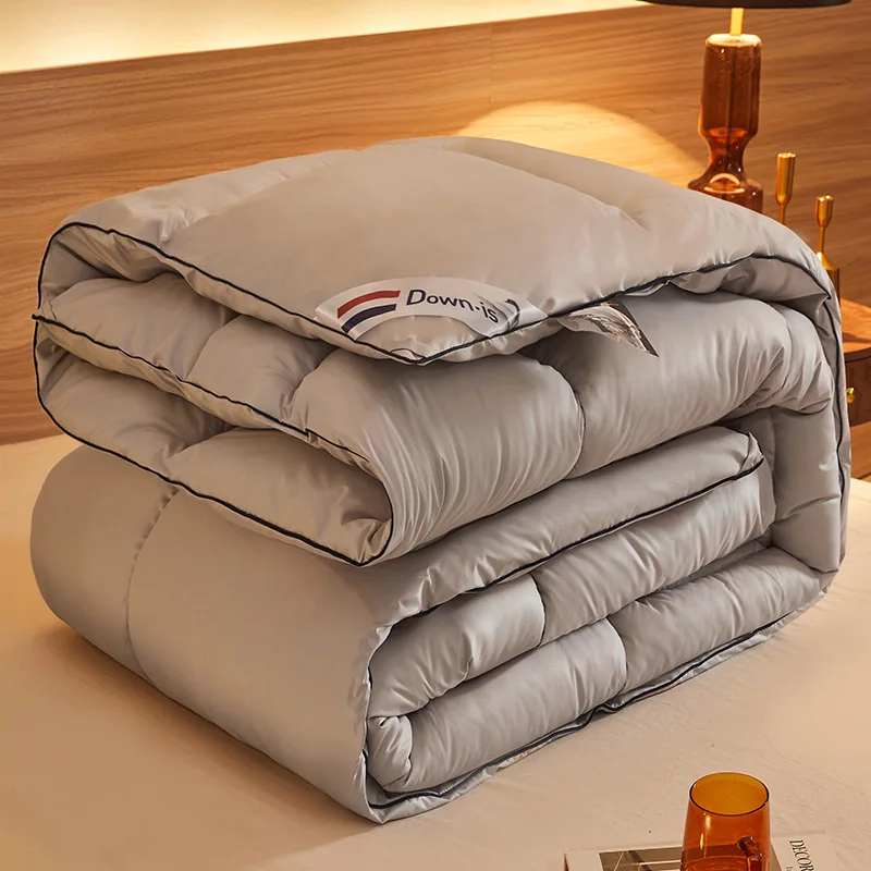 New white goose down comforter with thick core for winter and warm blanket for spring and autumn, suitable for all seasons - Image 5