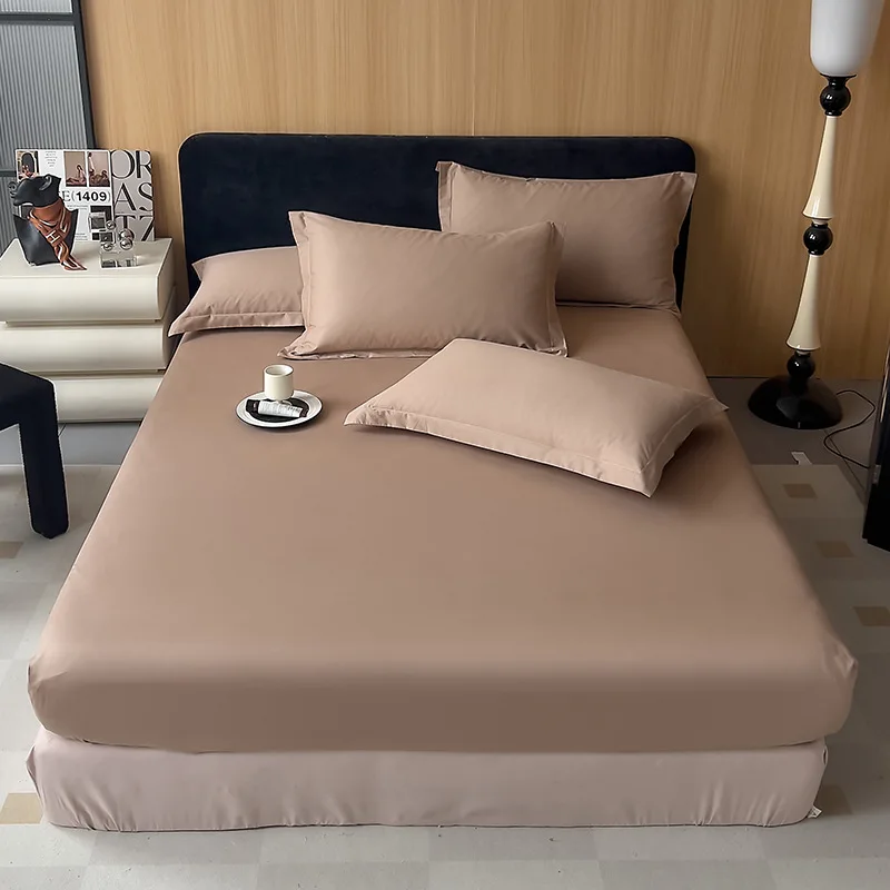 Single piece cotton bed sheet, single double bed cushion cover dustproof and breathable, mattress cover suitable for all seasons - Image 2