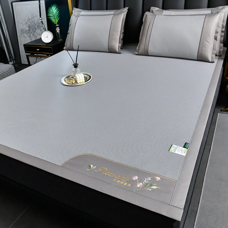 New summer cooling mat, ice silk set heat dissipating bed sheets, single naked sleeping bed sheets in student dormitories - Image 5