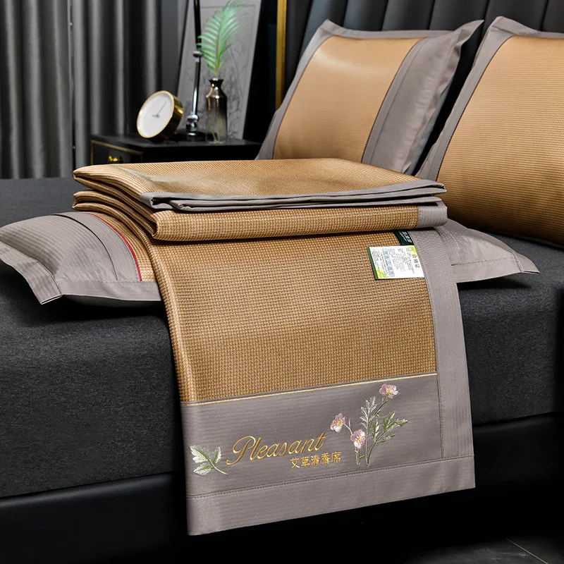 New summer cooling mat, ice silk set heat dissipating bed sheets, single naked sleeping bed sheets in student dormitories